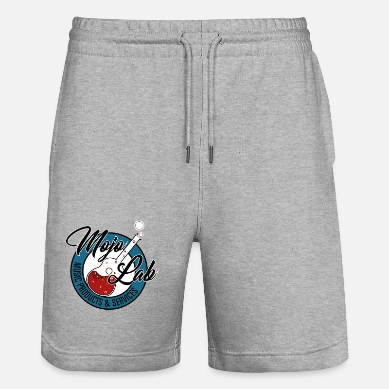 mojolab guitar - Stanley/Stella Trainer Unisex Organic Jogging Shorts - heather grey