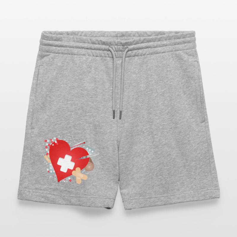 Erste Hilfe Set oder Reiseapotheke mit Herz Stanley/Stella Unisex Bio Joggingshorts Trainer 