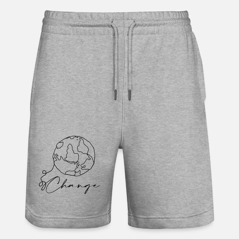 Monde - Short de jogging bio TRAINER Stanley/Stella unisexe - gris chiné