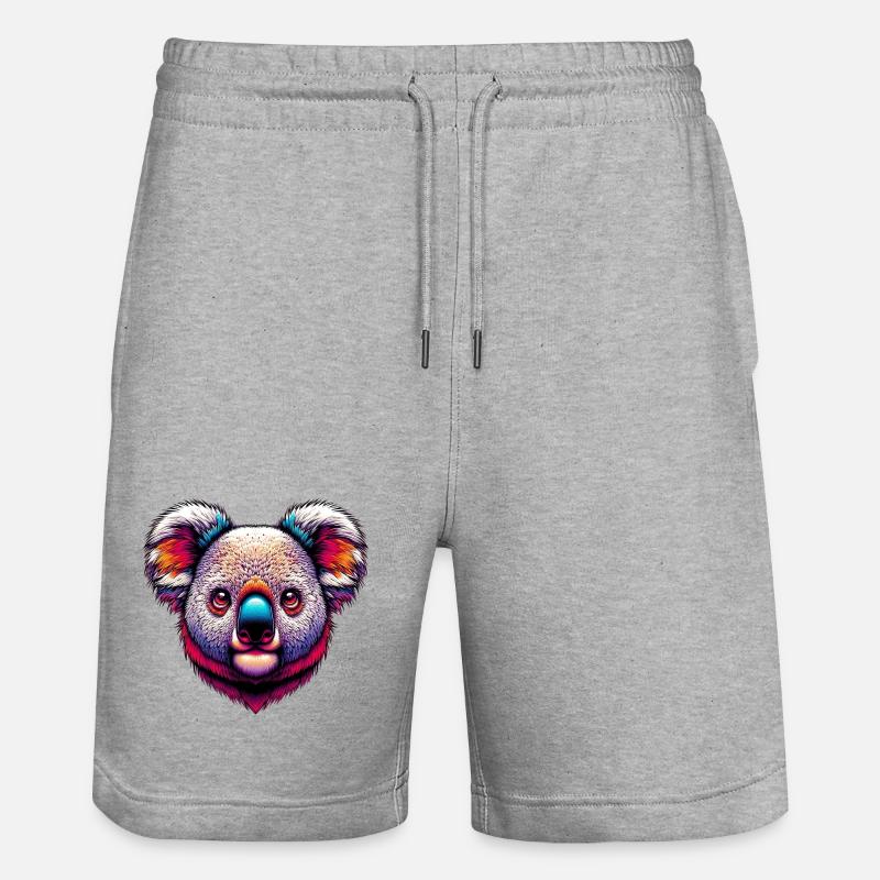 Koala - Short de jogging bio TRAINER Stanley/Stella unisexe - gris chiné