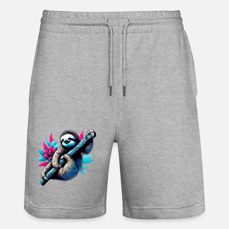 Paresse - Short de jogging bio TRAINER Stanley/Stella unisexe - gris chiné