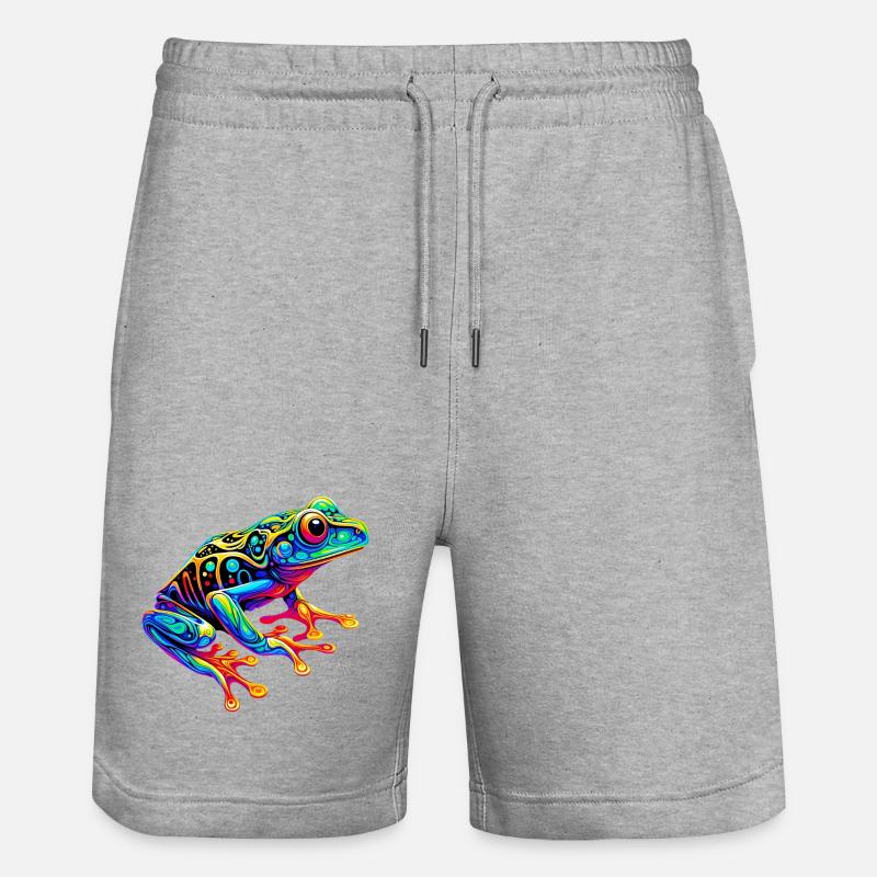 Grenouille - Short de jogging bio TRAINER Stanley/Stella unisexe - gris chiné
