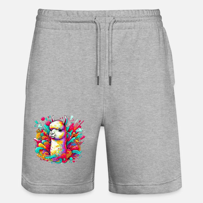 Alpaga - Short de jogging bio TRAINER Stanley/Stella unisexe - gris chiné