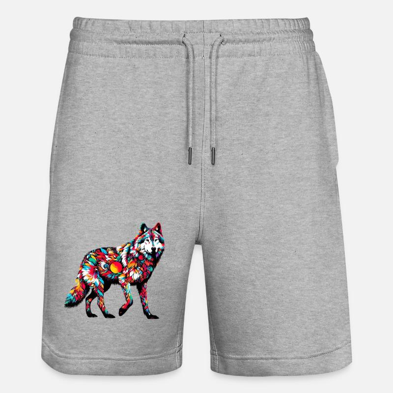 Loup - Short de jogging bio TRAINER Stanley/Stella unisexe - gris chiné