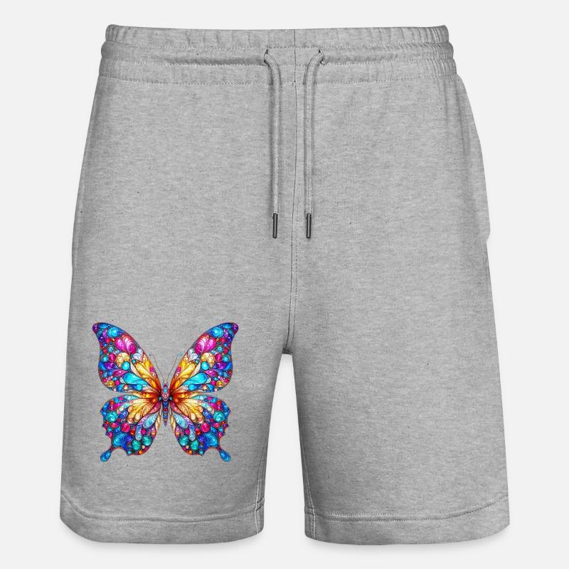 Papillon - Short de jogging bio TRAINER Stanley/Stella unisexe - gris chiné