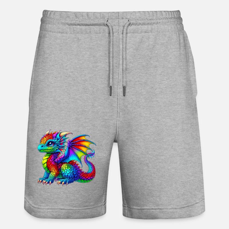 Dragon - Short de jogging bio TRAINER Stanley/Stella unisexe - gris chiné
