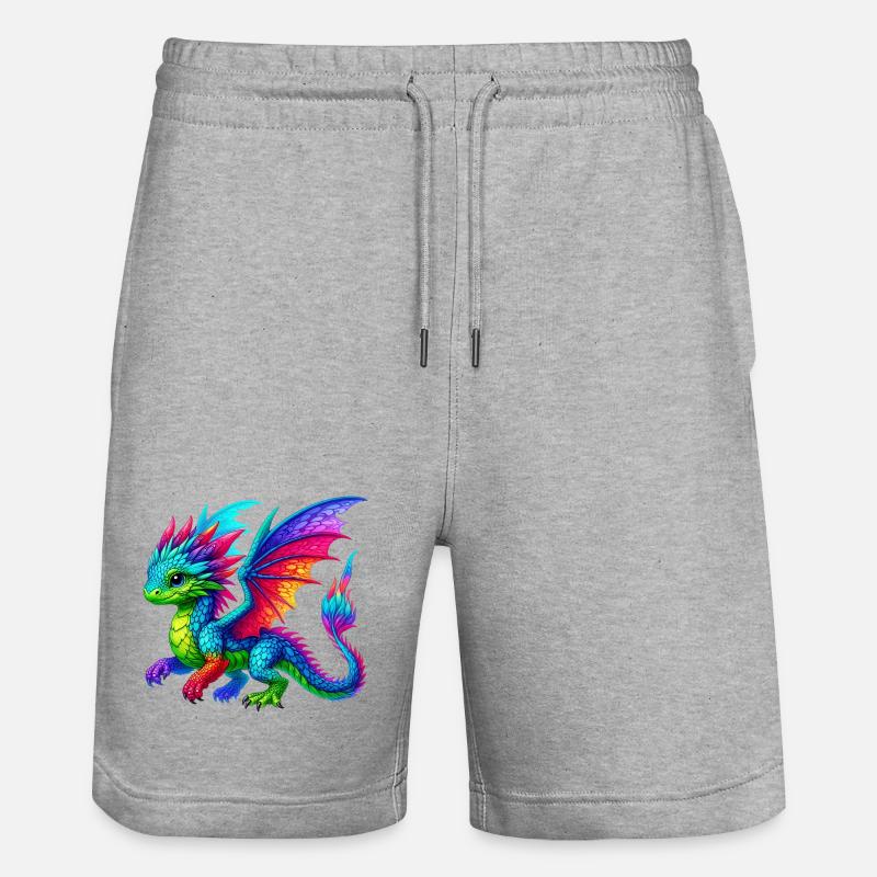 Dragon - Short de jogging bio TRAINER Stanley/Stella unisexe - gris chiné