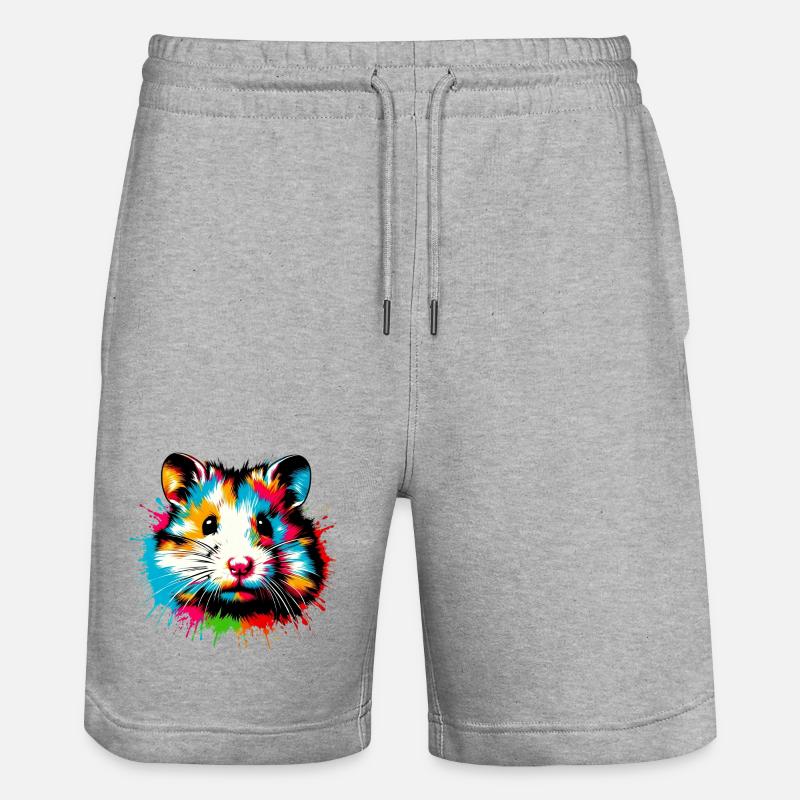 Hamster - Short de jogging bio TRAINER Stanley/Stella unisexe - gris chiné