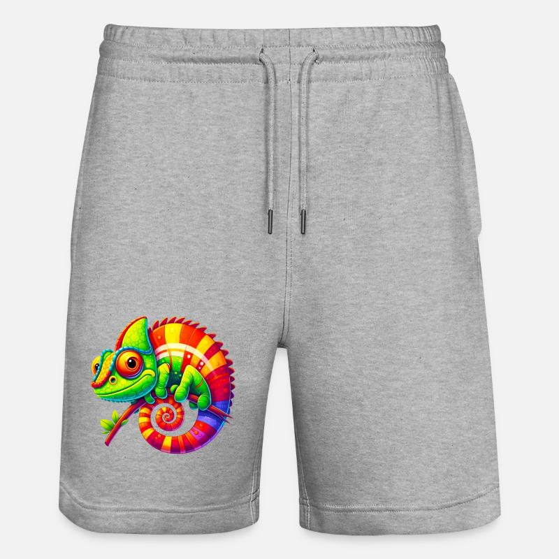 Caméléon - Short de jogging bio TRAINER Stanley/Stella unisexe - gris chiné