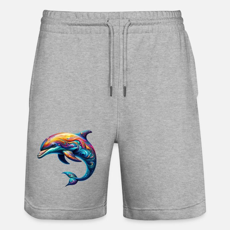 Dauphin - Short de jogging bio TRAINER Stanley/Stella unisexe - gris chiné