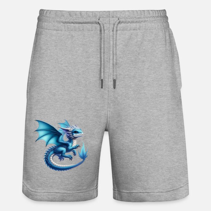 Dragon - Short de jogging bio TRAINER Stanley/Stella unisexe - gris chiné