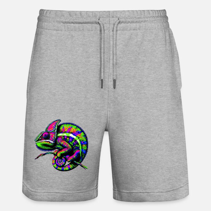 Caméléon - Short de jogging bio TRAINER Stanley/Stella unisexe - gris chiné