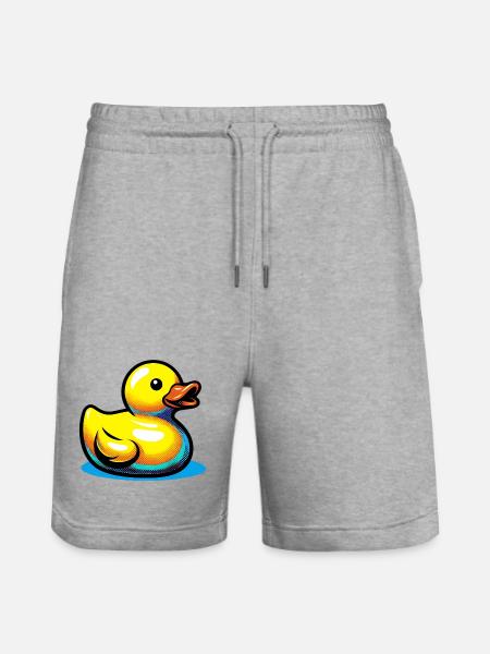 Duckling Duck Duck Duck - Stanley/Stella Trainer Unisex Organic Jogging Shorts - heather grey