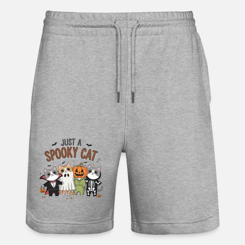 Juste un chat effrayant - Short de jogging bio TRAINER Stanley/Stella unisexe - gris chiné