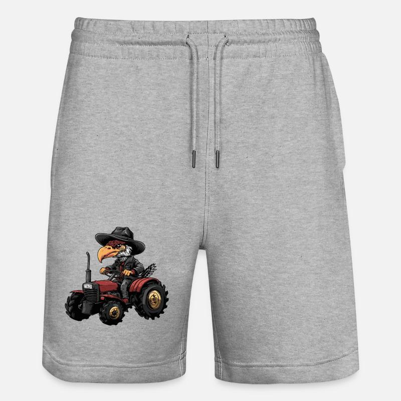 Éleveur de tracteurs Harpy Bird - Short de jogging bio TRAINER Stanley/Stella unisexe - gris chiné