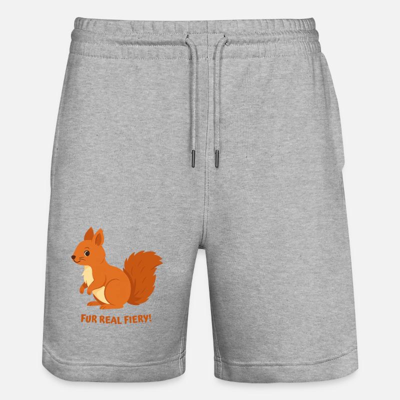 Écureuil de Feu - Short de jogging bio TRAINER Stanley/Stella unisexe - gris chiné