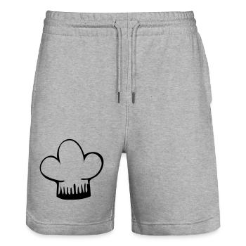 Toque - Stanley/Stella Trainer Unisex Organic Jogging Shorts - heather grey - Front - Nik (191cm) & Marisol (170cm)
