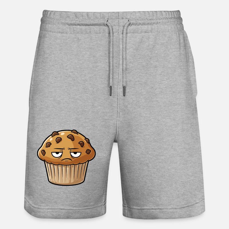Grim Muffin Face - Short de jogging bio TRAINER Stanley/Stella unisexe - gris chiné