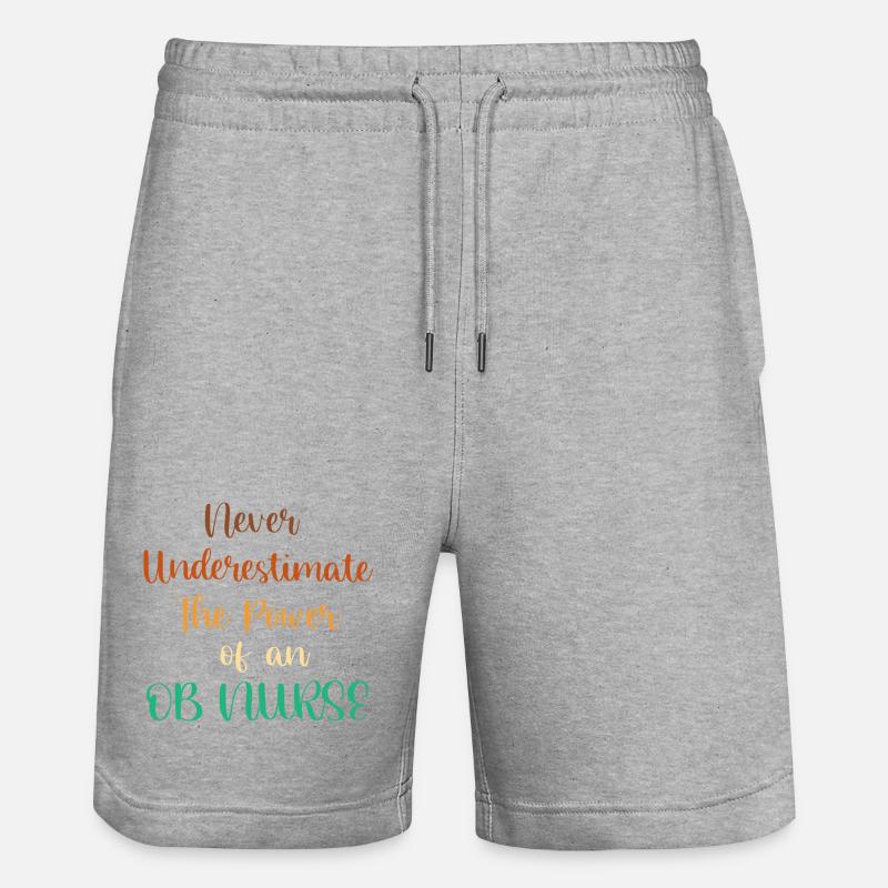 Infirmière à l’hôpital de grossesse - Short de jogging bio TRAINER Stanley/Stella unisexe - gris chiné