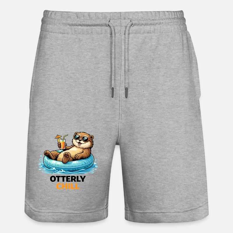 Chill Bear sur Inflatable Paradise - Short de jogging bio TRAINER Stanley/Stella unisexe - gris chiné