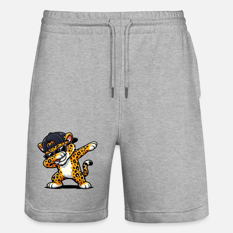 Dab Jaguar - Short de jogging bio TRAINER Stanley/Stella unisexe - gris chiné