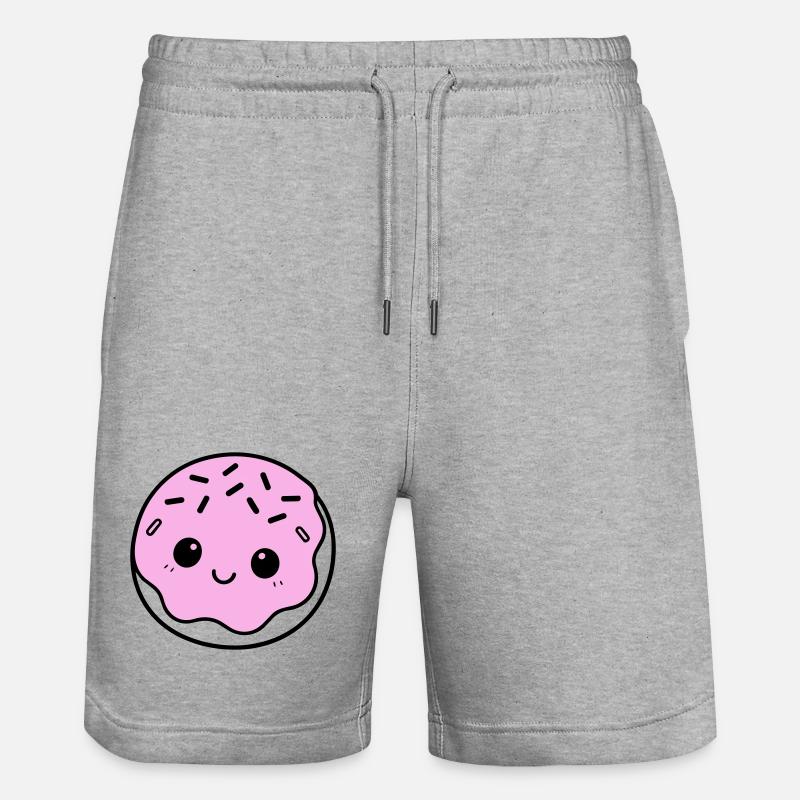 Donut mignon - Short de jogging bio TRAINER Stanley/Stella unisexe - gris chiné
