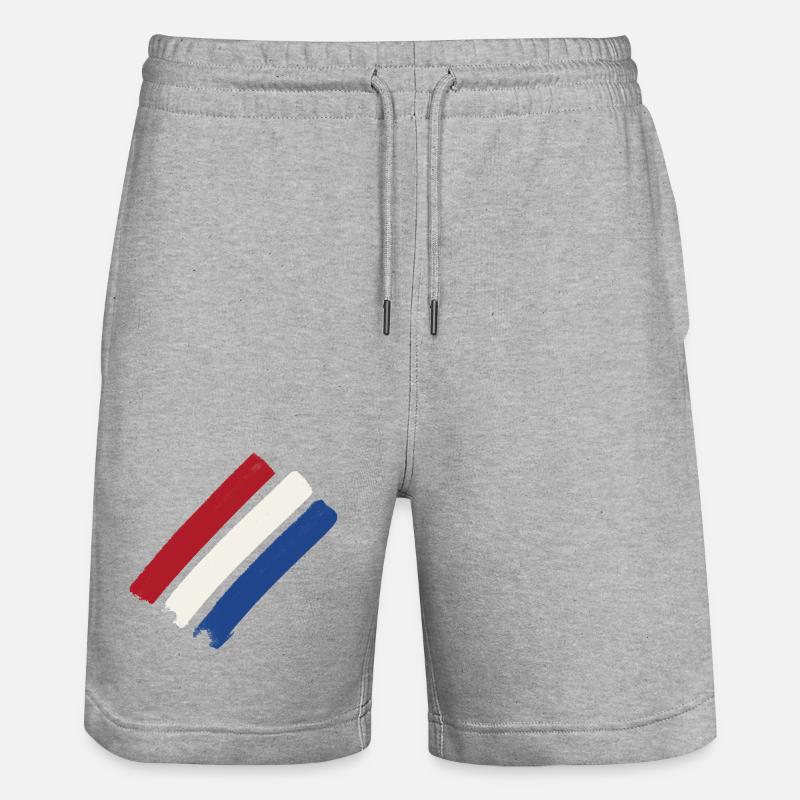 Pays-Bas - Short de jogging bio TRAINER Stanley/Stella unisexe - gris chiné