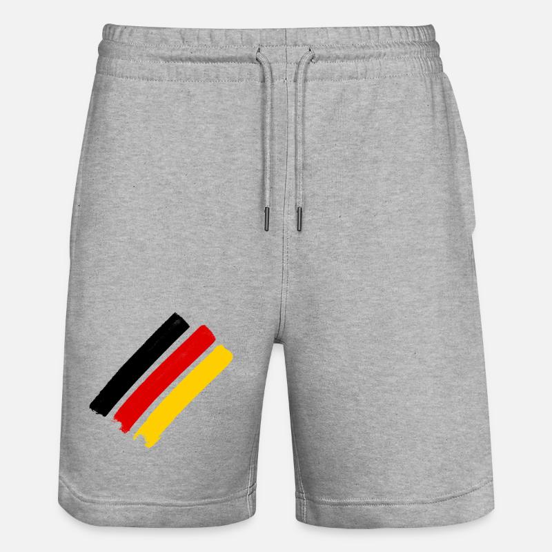 Drapeau allemand - Short de jogging bio TRAINER Stanley/Stella unisexe - gris chiné