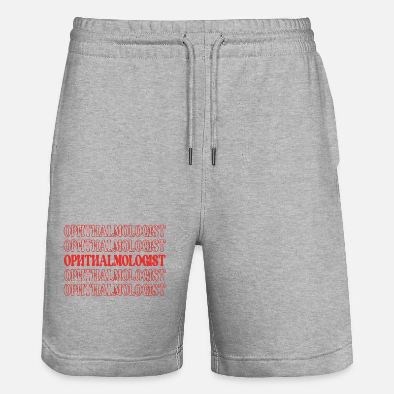 Ophtalmologiste Ophtalmologiste Ophtalmologiste Ophtalmologiste - Short de jogging bio TRAINER Stanley/Stella unisexe - gris chiné