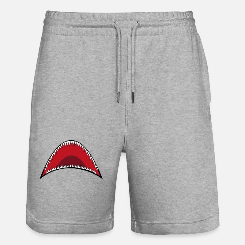 Bouche de requin - Short de jogging bio TRAINER Stanley/Stella unisexe - gris chiné