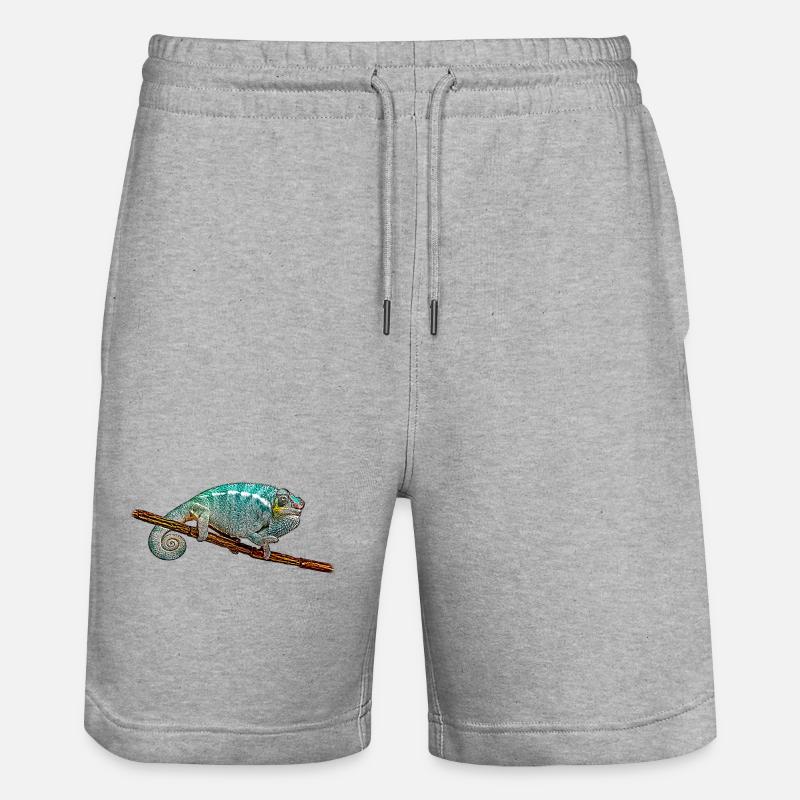 Chameleon - Stanley/Stella Trainer Unisex Organic Jogging Shorts - heather grey