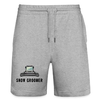 Snow Groomer - Stanley/Stella Unisex Bio Joggingshorts Trainer  - Grau meliert - Vorne - Nik (191cm) & Marisol (170cm)