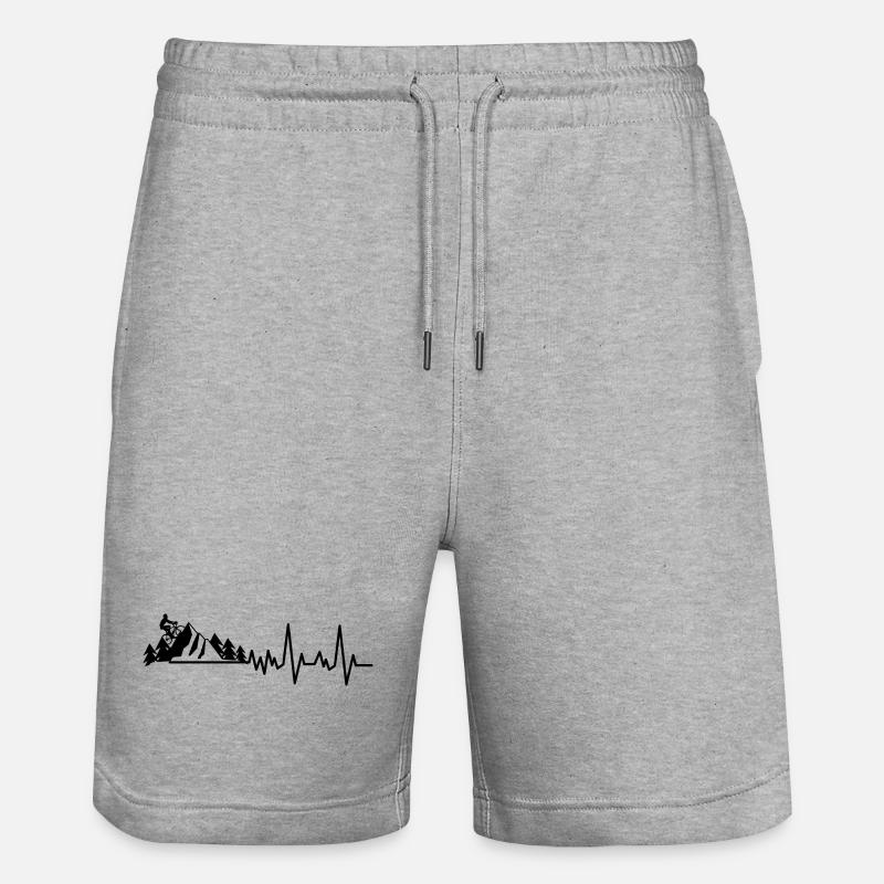 VTT VTT Mountain Biking - Short de jogging bio TRAINER Stanley/Stella unisexe - gris chiné