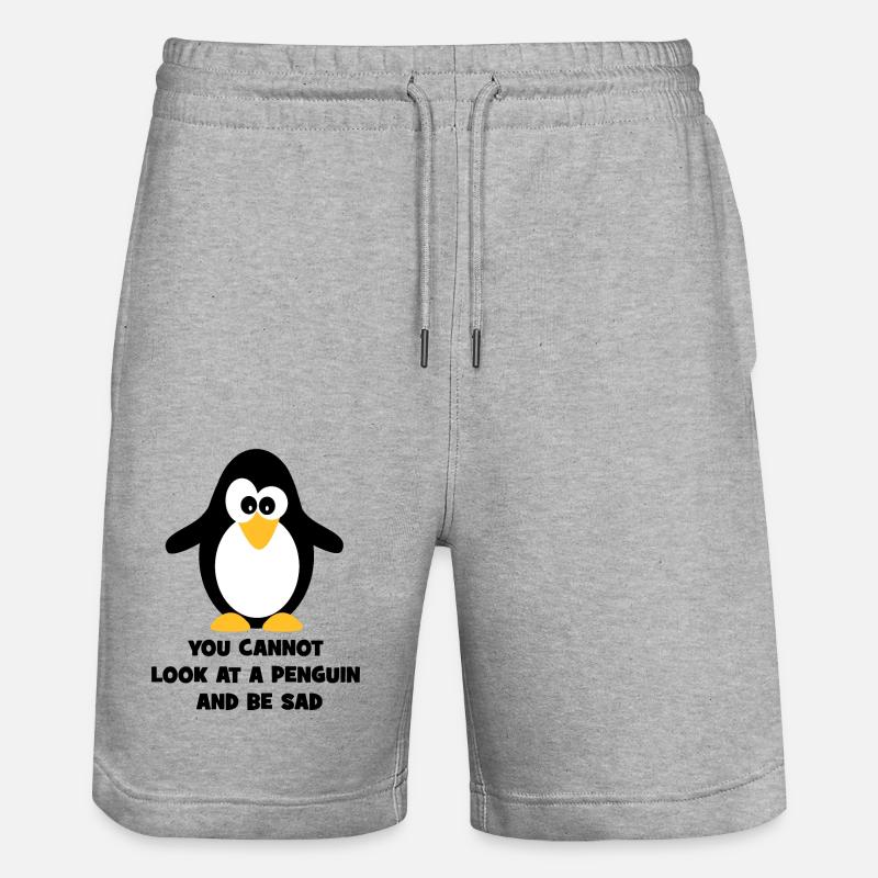 Pingouin - Short de jogging bio TRAINER Stanley/Stella unisexe - gris chiné