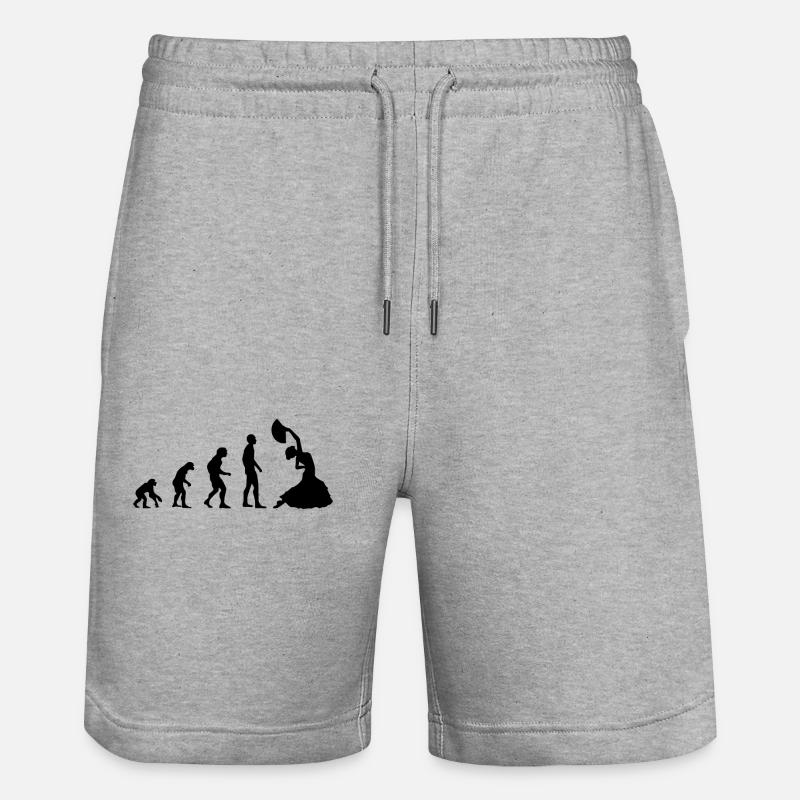Flamenco Evolution / Danse flamenco / Robe - Short de jogging bio TRAINER Stanley/Stella unisexe - gris chiné