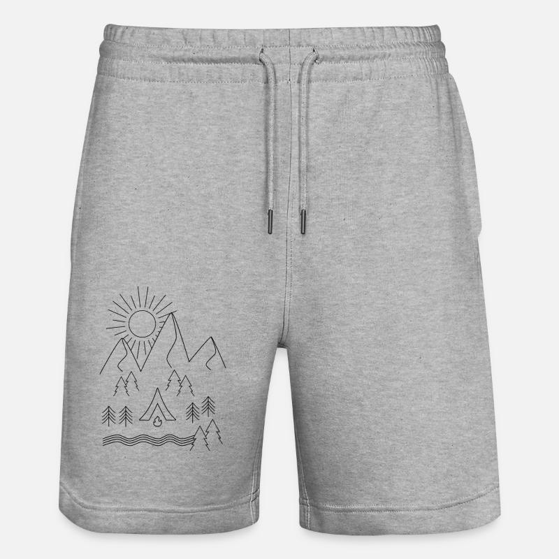 Camping - Short de jogging bio TRAINER Stanley/Stella unisexe - gris chiné