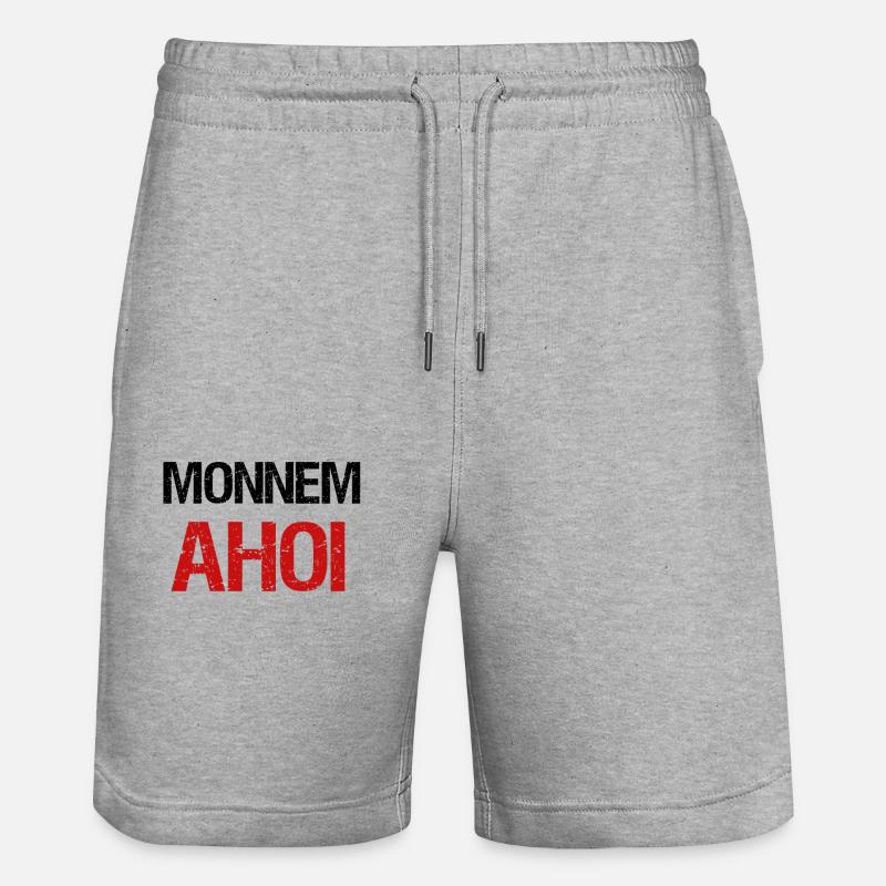 Monnem Ahoy - Short de jogging bio TRAINER Stanley/Stella unisexe - gris chiné
