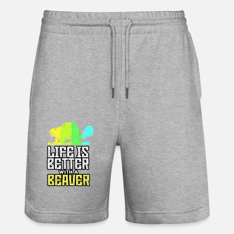 Biber - Short de jogging bio TRAINER Stanley/Stella unisexe - gris chiné