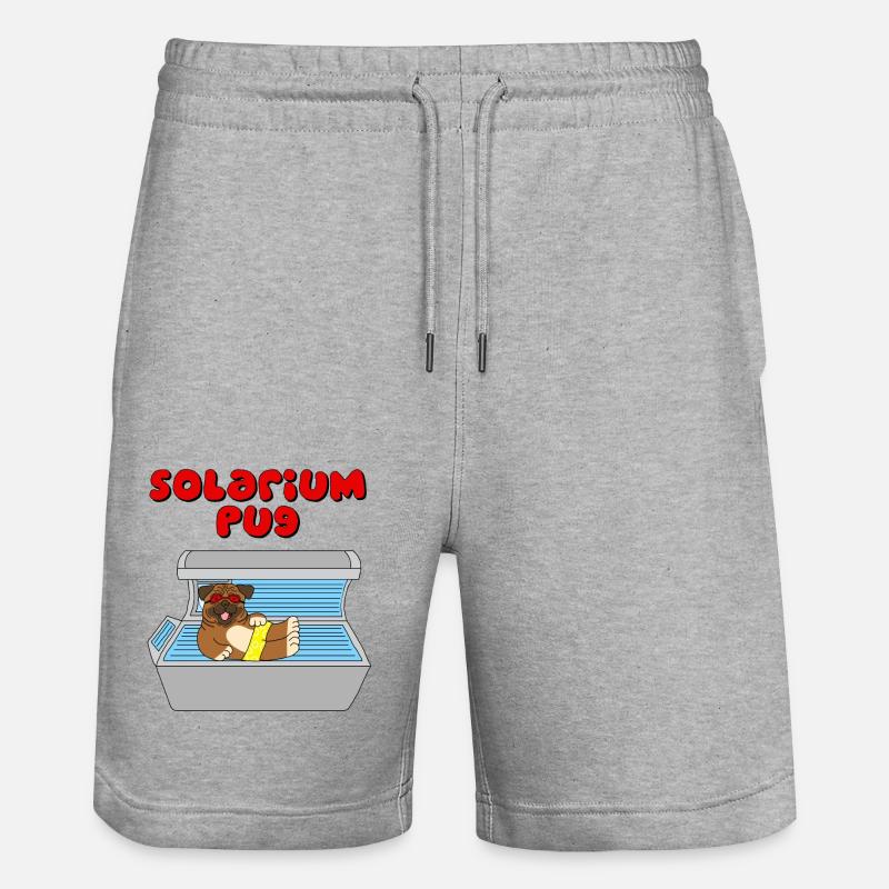 solarium mops pug - Short de jogging bio TRAINER Stanley/Stella unisexe - gris chiné