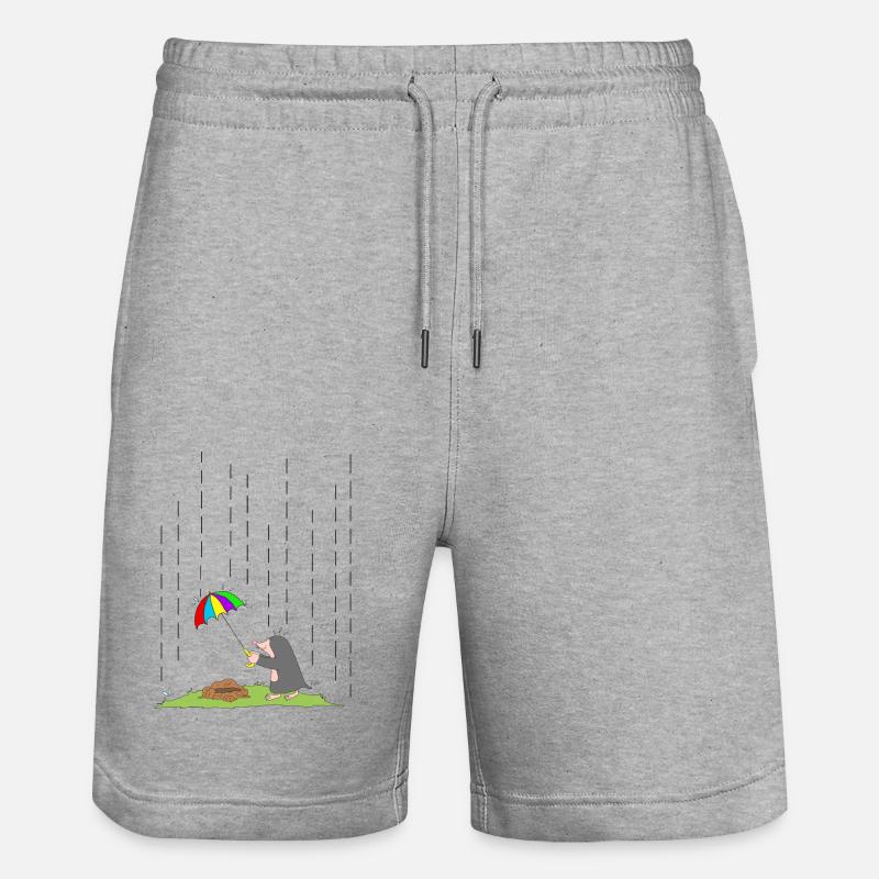 maulpuls - Short de jogging bio TRAINER Stanley/Stella unisexe - gris chiné
