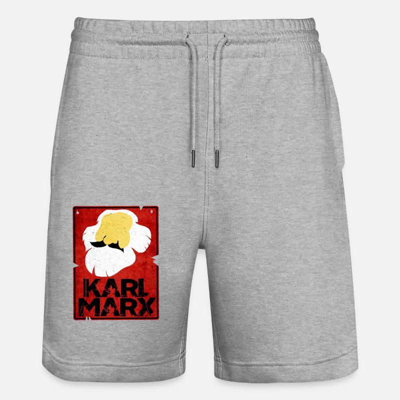 Communisme - Short de jogging bio TRAINER Stanley/Stella unisexe - gris chiné
