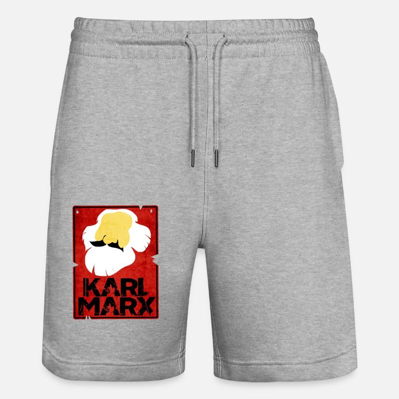 Communisme Lénine Marx Lutte des classes social - Short de jogging bio TRAINER Stanley/Stella unisexe - gris chiné