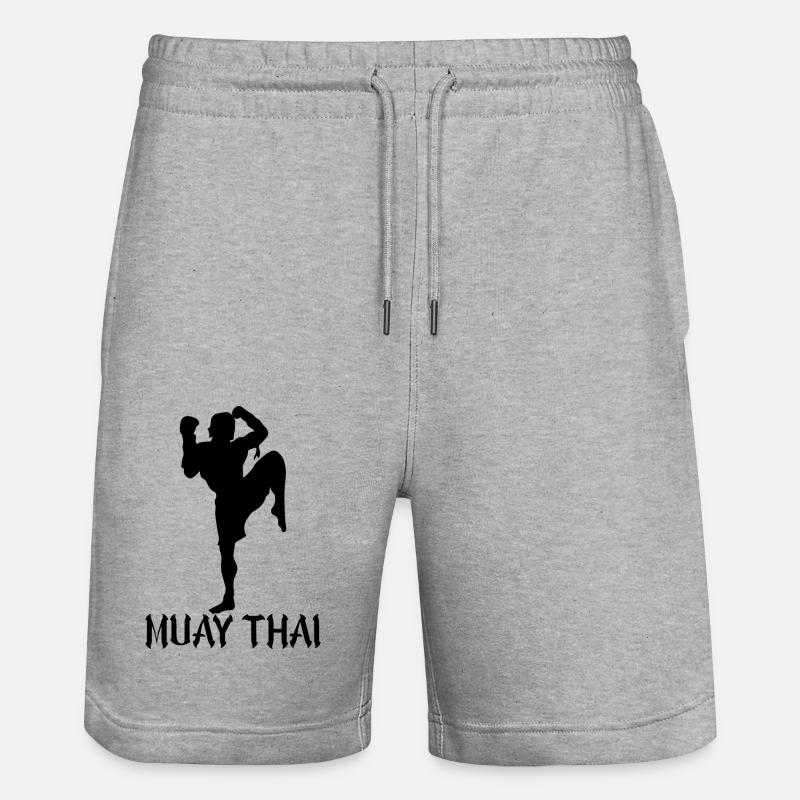 chemise cadeau muay thai - Short de jogging bio TRAINER Stanley/Stella unisexe - gris chiné