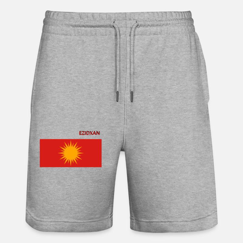 Drapeau ezidxan drapeau ezidi - Short de jogging bio TRAINER Stanley/Stella unisexe - gris chiné