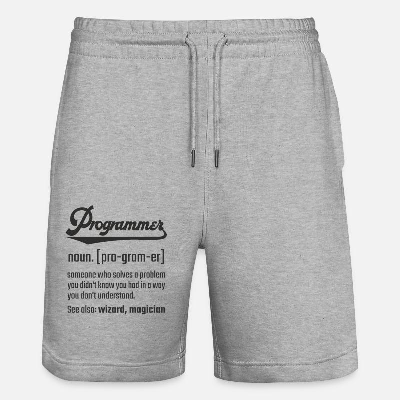 Programmeur programmeur nom nom définition - Short de jogging bio TRAINER Stanley/Stella unisexe - gris chiné