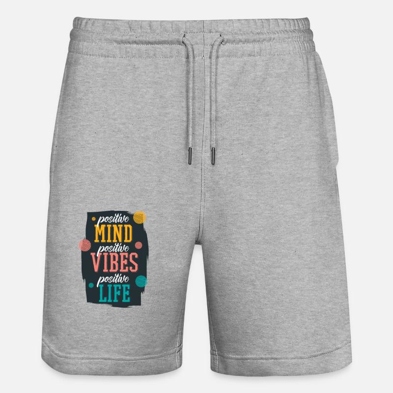 Attitudes positives vibrations positives - Short de jogging bio TRAINER Stanley/Stella unisexe - gris chiné