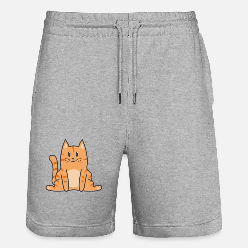 Chat Chat Kitten - Short de jogging bio TRAINER Stanley/Stella unisexe - gris chiné