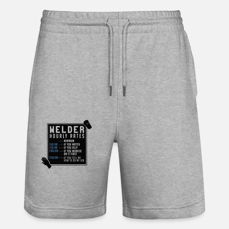 Soudeurs - Short de jogging bio TRAINER Stanley/Stella unisexe - gris chiné