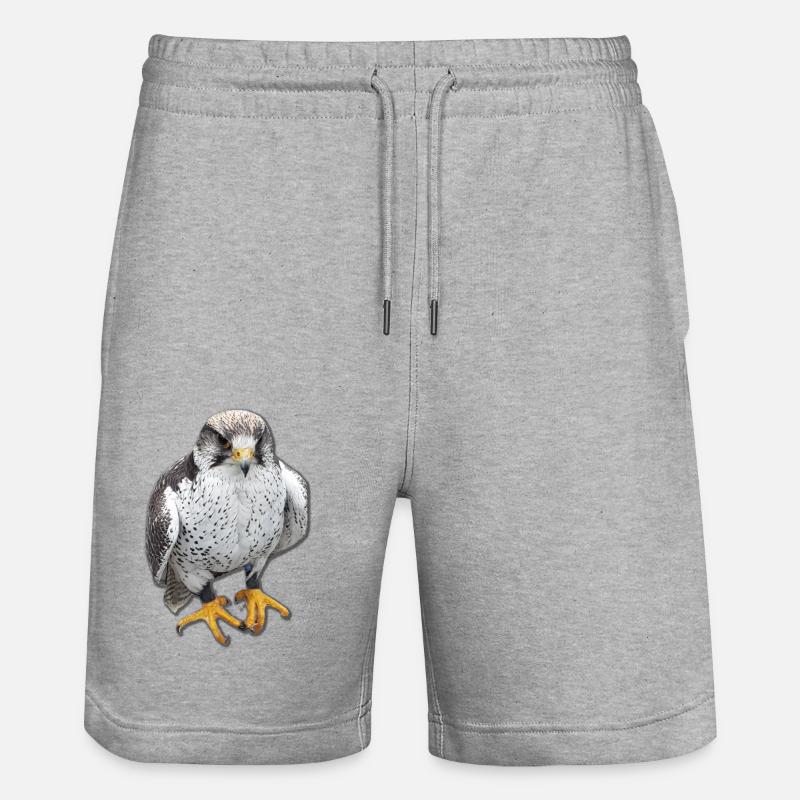 Oiseaux oiseaux de proie Griffes - Short de jogging bio TRAINER Stanley/Stella unisexe - gris chiné