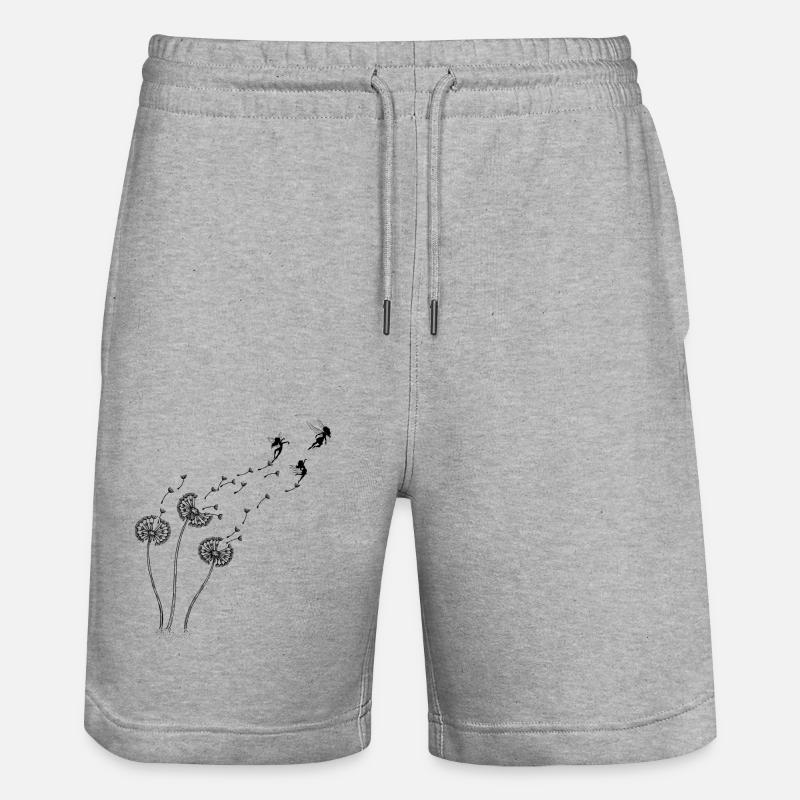Fées de pissenlit - Short de jogging bio TRAINER Stanley/Stella unisexe - gris chiné